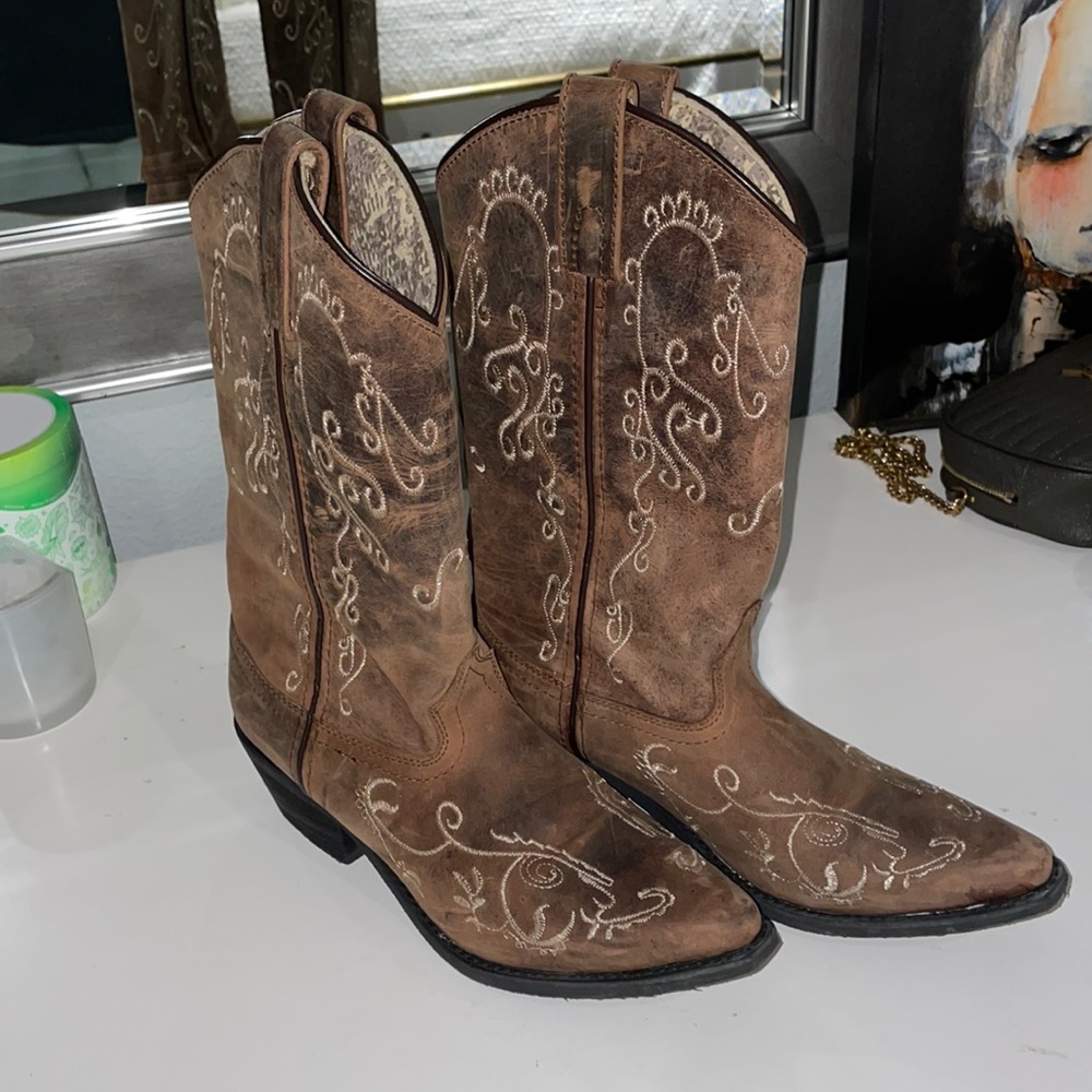 Brown Cowboy Boots Women’s 6.5